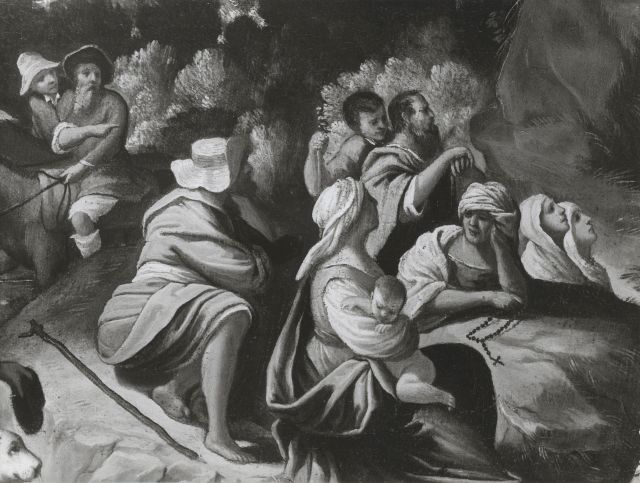 Perotti, Mario — Caletti Giuseppe - sec. XVII - San Giovanni Battista predica nel deserto — particolare